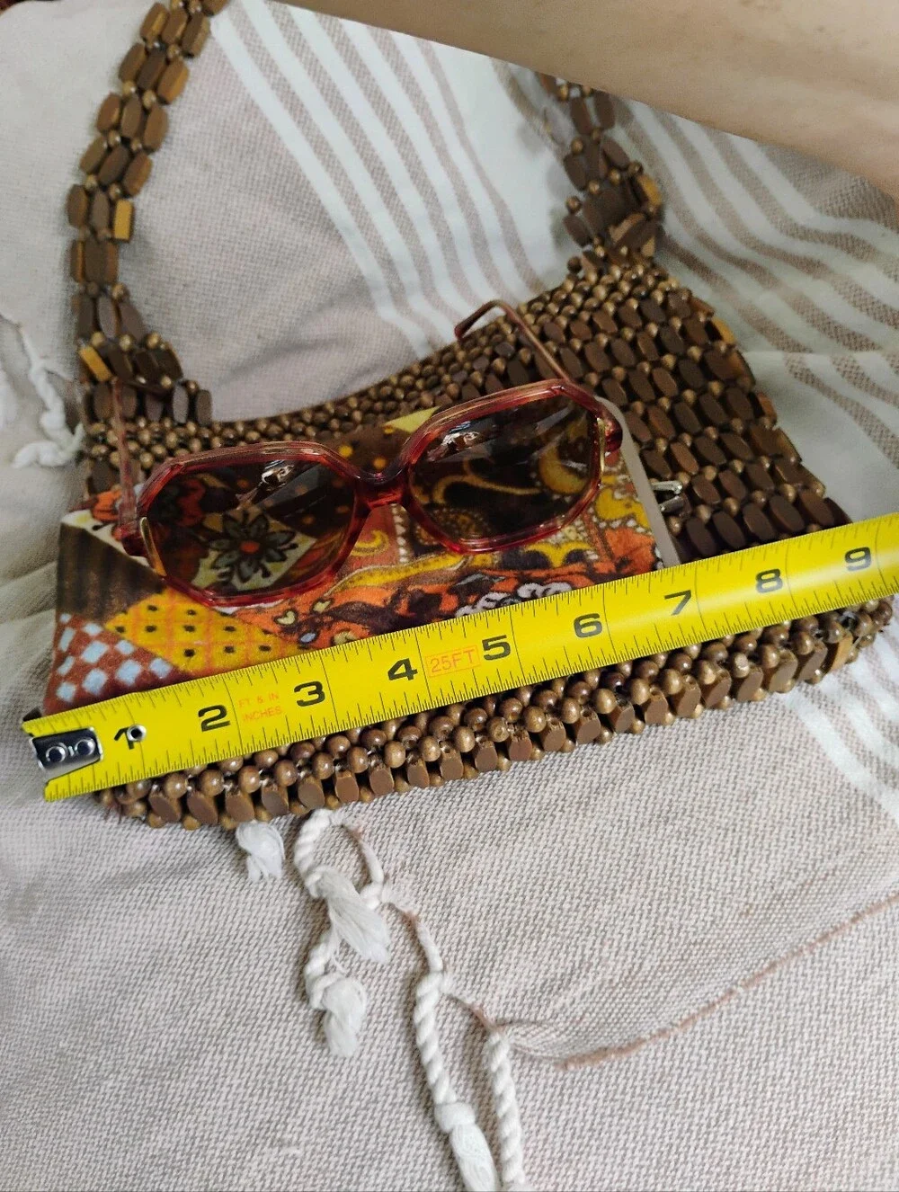 Vintage Bundle Groovy Granny Handbag Sunglass & Pouch